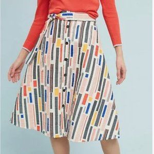 Anthropologie Hutch A-Line Midi Skirt